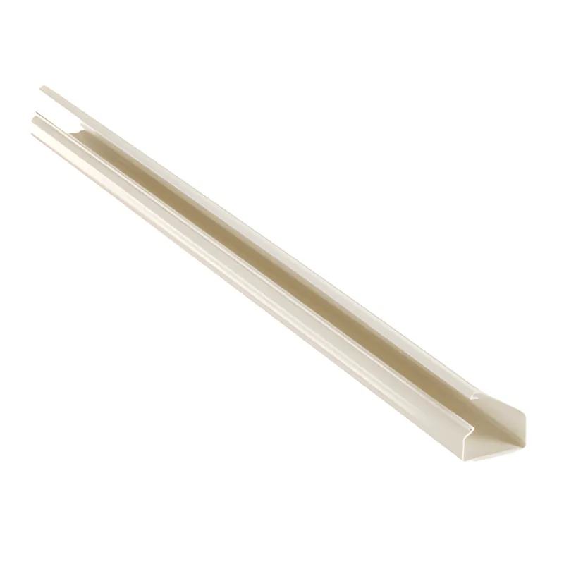 Canaleta LD10 de PVC rígido, con cinta adhesiva para instalación sin herramientas, de 38.4 x 24 x 2438 mm, Color Blanco Mate