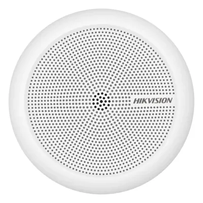 Micrófono Omnidireccional (360°) / Uso en Interior / Preamplificado para CCTV / Cancelación de Ruido Ambiental / Uso en Techo - Pared - Escritorio / Alcance de 5 Metros