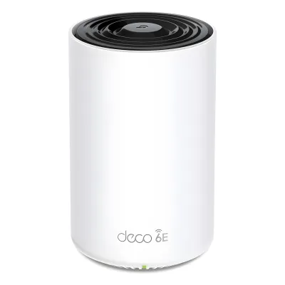 Router Inalámbrico MESH Interior para Hogar / Doble Banda Wi-Fi 6E AX5400 Mbps / 1 Puerto 2.5G WAN/LAN / 2 Puertos 1G WAN/LAN / 4 Antenas Internas / Administración Mediante la App Deco (iOS, Android) / Protección HomeShield