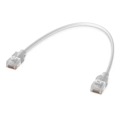 Pack de 24 Patchcords UniFi Etherlighting de 15 cm (5.91 Pulgadas), hasta 10G / Soporta hasta PoE+++ / Conector RJ45 Transparente para Mejores Efectos de Luz con Switches USW PRO MAX