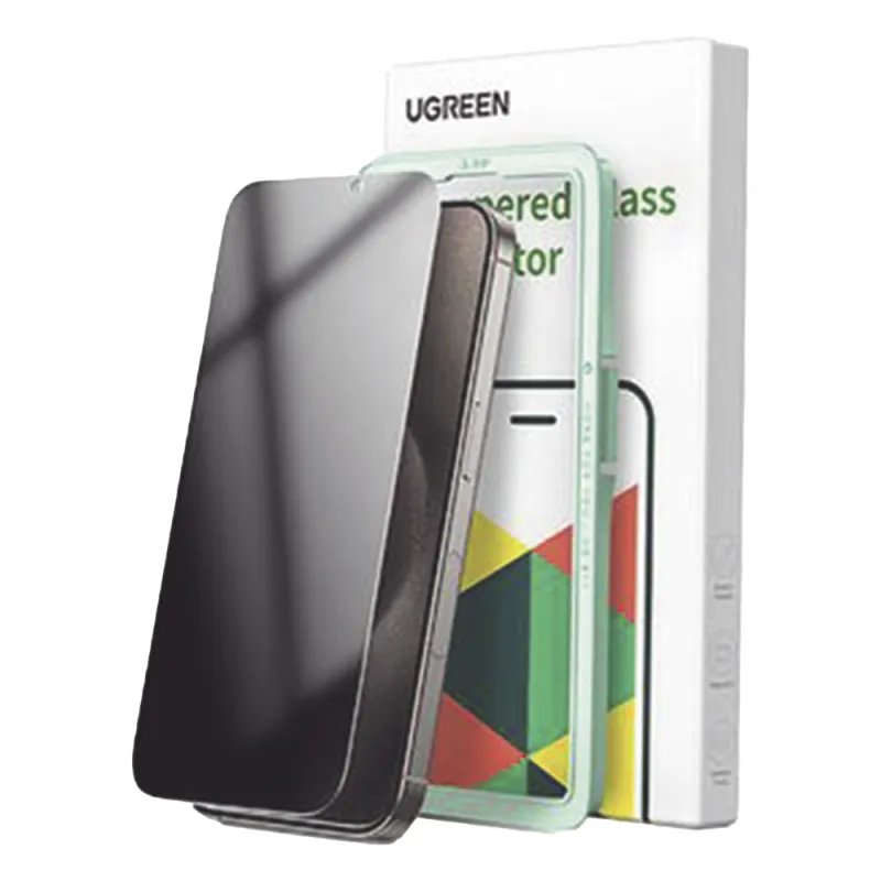 Protector de pantalla UGREEN HD con marco de instalación para iPhone 16 Pro Max (paquete de 1)