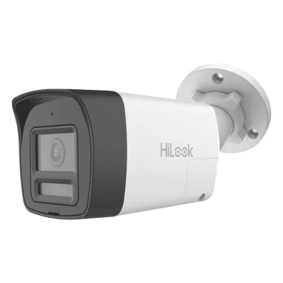 [Audio Bidireccional + Dual Light + ColorVu] Bala TURBOHD 2 Megapixel (1080p) / Lente 2.8 mm / 30 mts IR EXIR + 20 mts Luz Blanca / Micrófono y Bocina Integrado / Exterior IP67 / Metal / dWDR