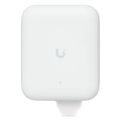 Access Point UniFi WiFi U7 Outdoor WiFi 7 802.11be Doble Banda, MU-MIMO 2x2 en Cada Banda, Puerto de 2.5 GbE, Antena Sectorial Integrada de 90° en 2.4 GHz y 45° en 5 GHz, Conectores para Antenas Omnidireccionales (incluidas), No Incluye Inyector P