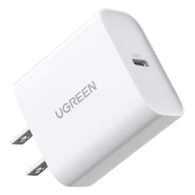 Cargador USB-C de 20W | 1 USB-C de Carga Rápida | QC4.0+ | PD3.0 | PPS | BC1.2| Carga Inteligente | Chip PWM | Múltiple Protección | Mayor Eficiencia Energética | Tamaño Compacto | Carcasa Ignifuga | Color Blanco.