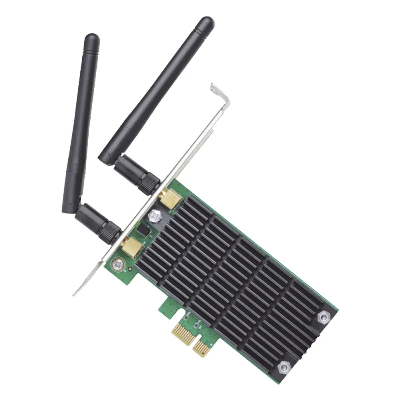 Adaptador PCI inalámbrico doble banda AC 1200 Mbps / Antena de alta ganancia / Tecnología MU-MUMO 2X2 / Soporte de perfil bajo y Altura completa