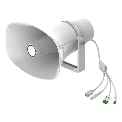 Altavoz SIP IP para Voceo y Paging / 2 Líneas SIP / Potencia 30W / IP66 Exterior / Alimentación PoE / Compatible con Conmutadores SIP / Montaje en Pared