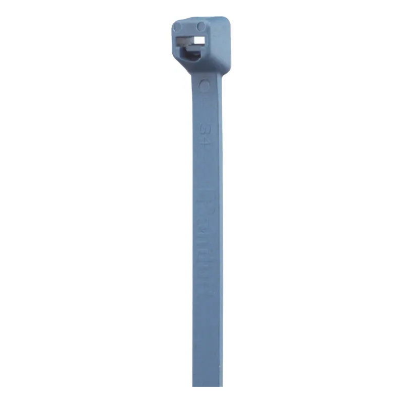 Cincho Pan-Ty™ 203mm Largo x 3.4mm ancho, Intermedio de Nylon 6.6 y Metal Detectable, Color Azul. 100 Piezas.