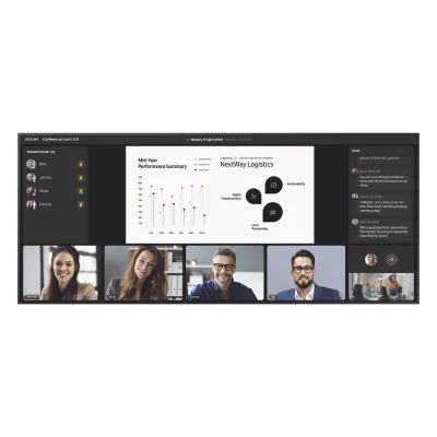 Pantalla Profesional WIDE 105" 5K / Para uso 24/7 / LH105QPD5BGXZA / bocinas integradas / Dimensiones: 2.48 m Largo x 1.06 m alto / Soporta Rotacion de imagen Pivot
