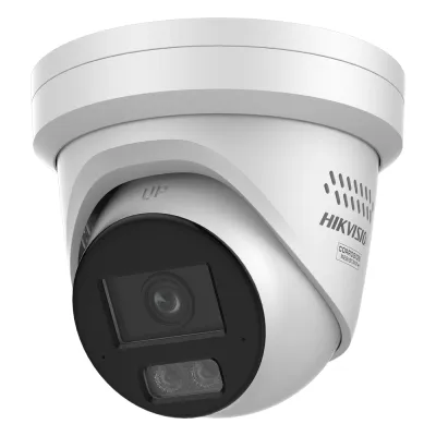 [Dual Light + ColorVu 3.0 + HikAI] Turret IP 6 Megapixel / Lente 2.8 mm / 30 mts IR + Luz Blanca / 2 Microfonos Integrados / Exterior IP67 / Estrobo Azul y Rojo / WDR 130 dB / ACUSENSE 3.0 / Metal / NEMA 4X / ACUSEEK
