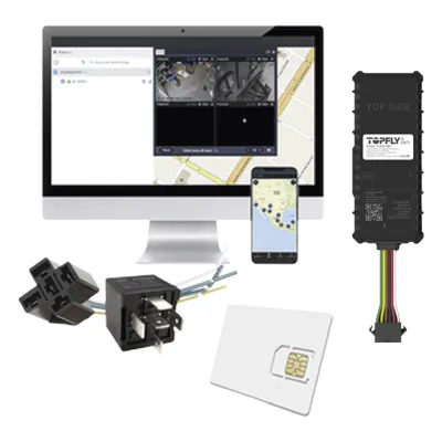 Kit Dispositivo TLW26BL para localización para vehículos / Conectividad 4G LTE y BLE 5.0 / Diferentes tipos de notificaciones / Corte y restablecimiento de energía / Relay + EPCOMGPSANUAL + SIM500MB2Y