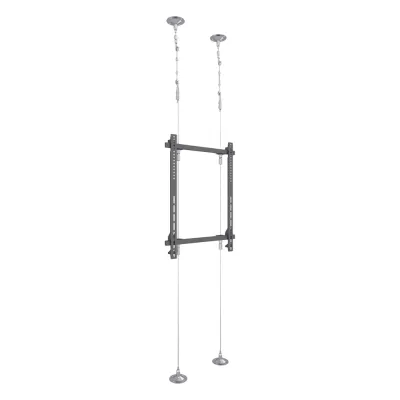 Montaje Cableado de Acero| Suelo a Techo| Capacidad Máx. de Carga 30kg| Para Pantallas de 32" ~ 75"| VESA 400 x 600