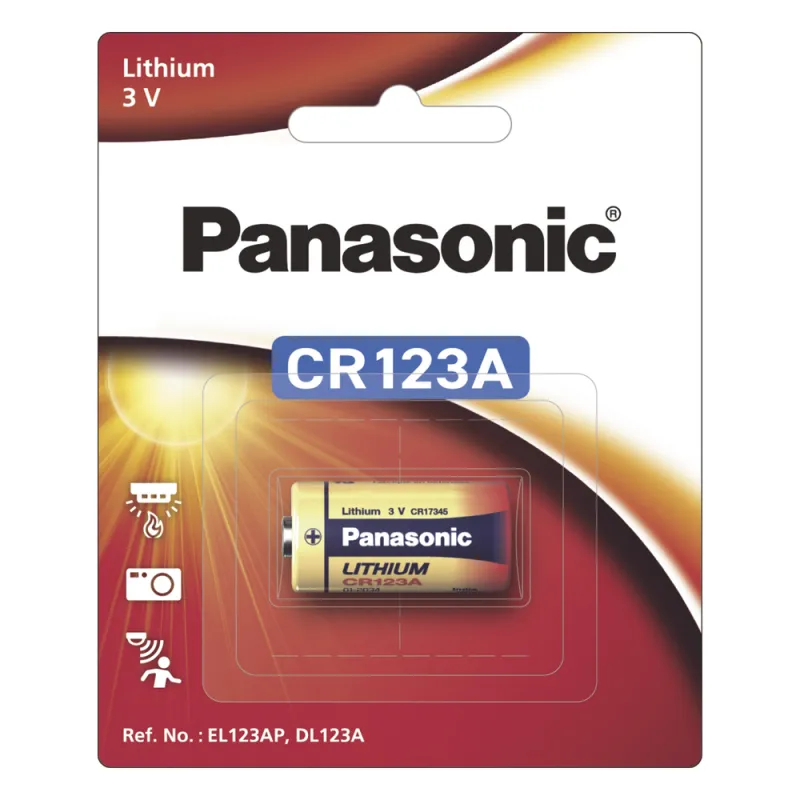 Batería de litio PANASONIC / 3 Vcc /1,550 mAh / Aplicación en transmisores de alarma inalámbricos/ Con empaque