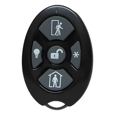 ALULA - Control Remoto de Seguridad Cinco Botones / Compatible con Automatización del Hogar / Encriptación Inalámbrica / Indicador de Batería Baja