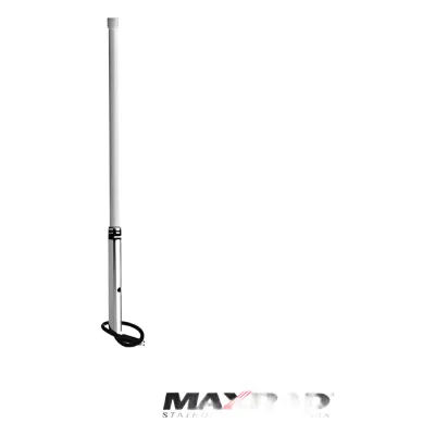 Antena base, fibra de vidrio, rango de frecuencia 156 - 162 MHz