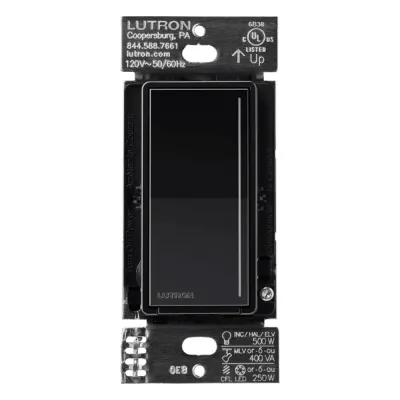 Atenuador auxiliar con panel táctil RF, 120 V, para instalación en 3 vías o escalera, sistema RadioRA 3 Sunnata