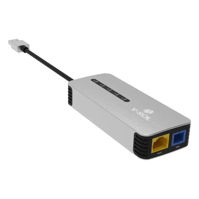 ONU Bridge Dual GPON/EPON USB Portátil / 1 puerto RJ45 2.5Gbps / 1 puerto USB