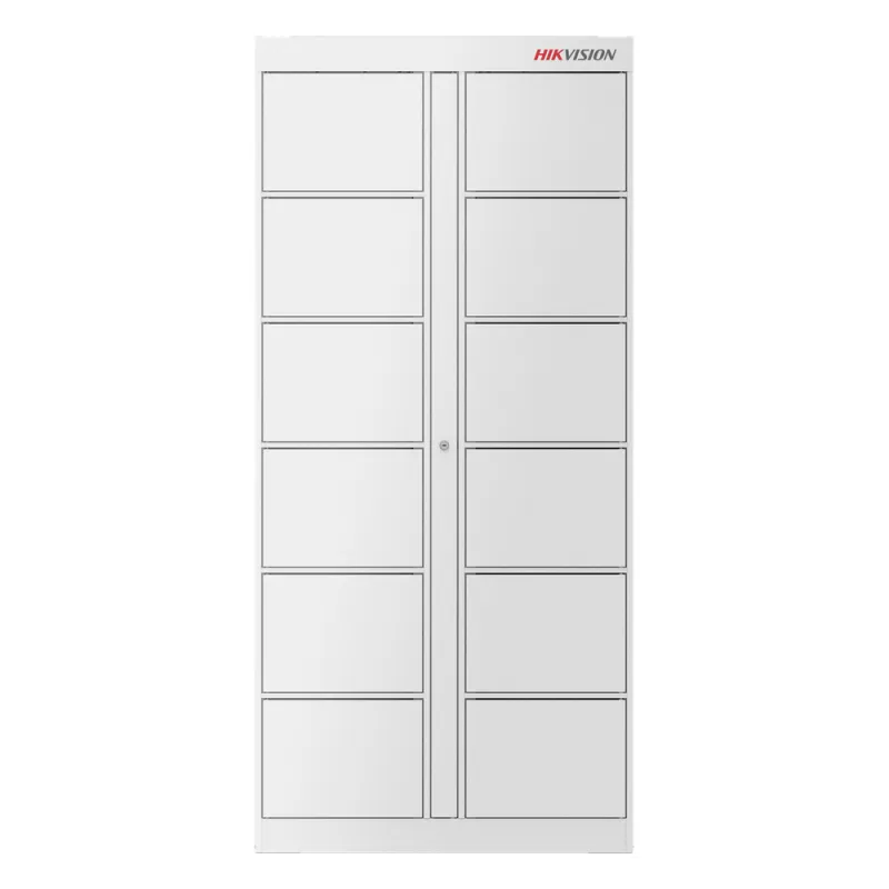 Locker Inteligente de Expansión con 12 Espacios / Requiere Locker Maestro DS-KLM28-12 / Comunicación RS485 / Hasta 16 Lockers de Expansión / Cerraduras Incluidas / Uso Interior