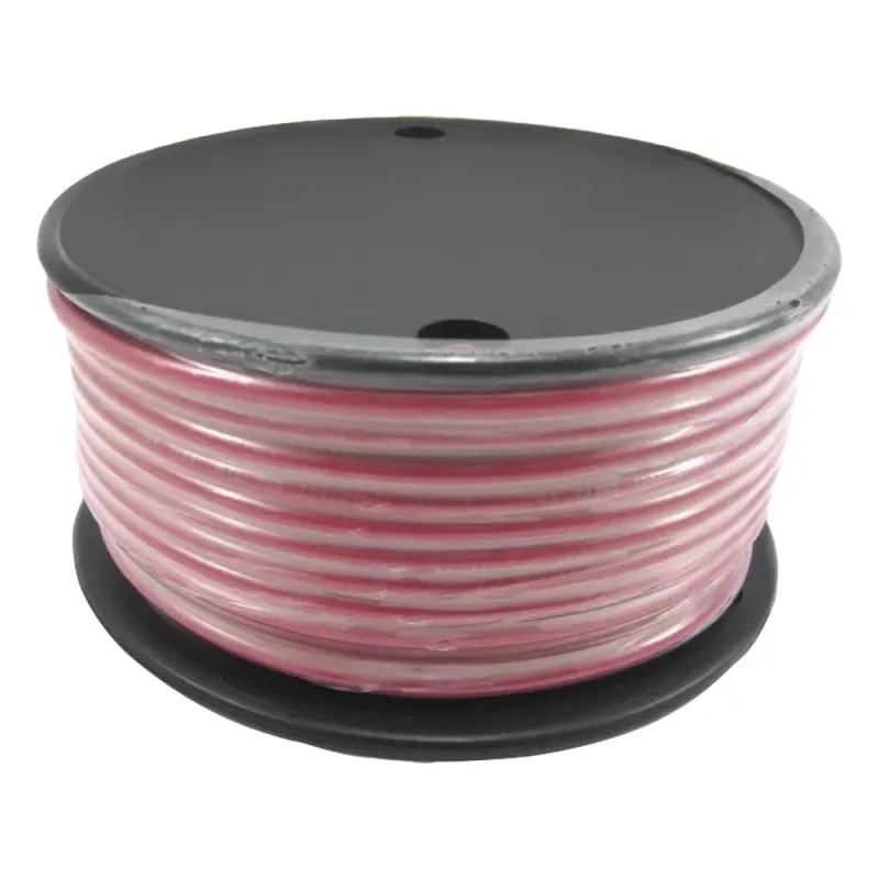 Rollo de cable grado marino calibre 12 en color rojo de 100 pies (30.48 m).