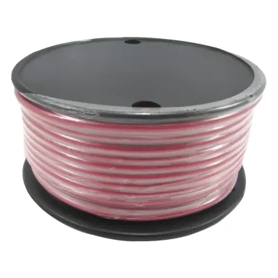 Rollo de cable grado marino calibre 14 en color rojo de 100 pies (30.48 m).