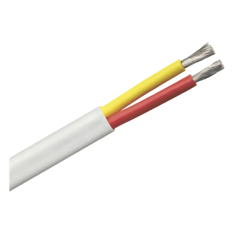 Rollo de cable plano grado marino calibre 8, de 2 conductores (rojo y amarillo) de 500 pies (152.4 m).