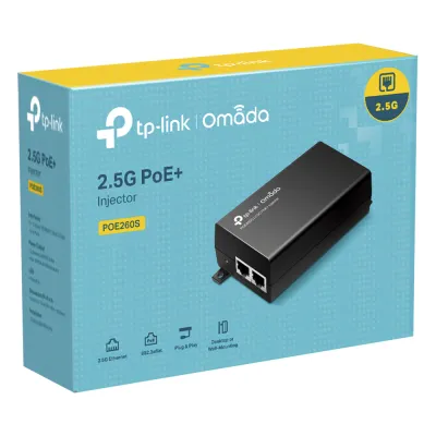 Inyector PoE+ (30W) / Gigabit 802.3 af/at / 2 puertos 10/100/1000 Mbps / Plug and Play / Fuente alimientación Integrada