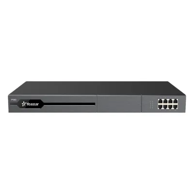 Conmutador IP PBX Enterprise Modular / 100 Extensiones Expansible a 200 / 30 Llamadas Simultáneas Expansible a 60 / Soporte E1/T1/PRI / Hasta 8 Puertos FXO/FXS / Call Center Avanzado / Omnicanal con IA