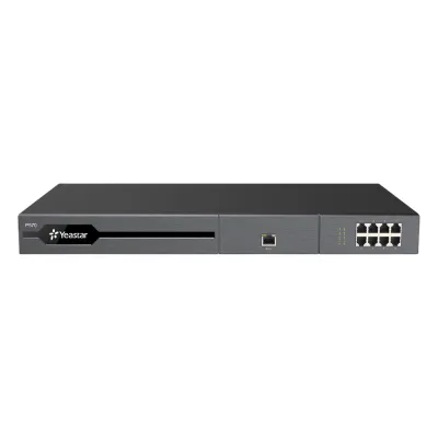 Conmutador IP PBX Enterprise Modular / 300 Extensiones Expansible a 500 / 60 Llamadas Simultáneas Expansible a 120 / Hasta 2 Puertos E1/PRI / Hot Standby / 16 Puertos FXO/FXS / Call Center y Omnicanal IA