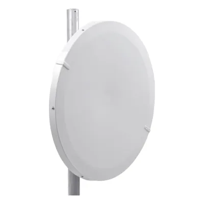 Antena Direccional de Alto Rendimiento/ Parábola profunda para mayor aislamiento al ruido / 29 dBi / 4.9 - 6.4 GHz / Conector de guía de onda para radios B5X, C5X, y C6X / Fácil Montaje y Soporte de acero inoxidable / Radomo Inclu