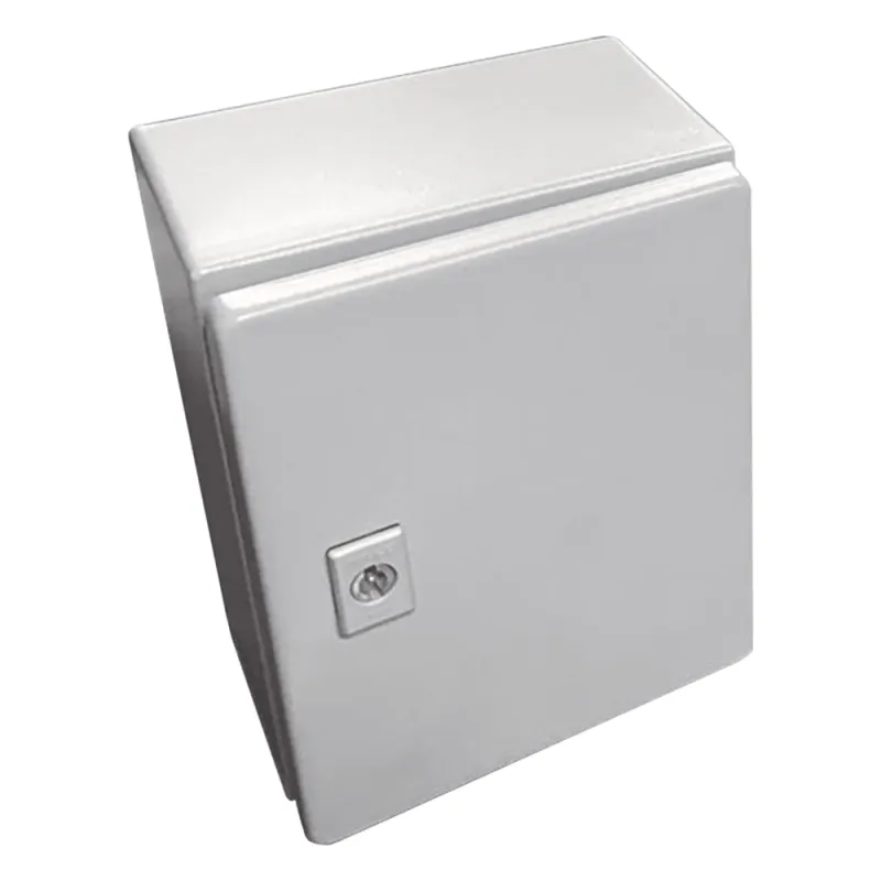 Gabinete de Acero, Nema 4 -IP 66 de 50 x 50 x 30 cm con Platina y certificado UL.