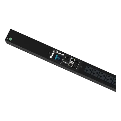 PDU G6 Monitoreable (MI) para Distribución de Energía, Enchufe de Entrada NEMA 5-15P, Con 16 Salidas NEMA 5-20R, de Instalación Vertical, 120 Vca, 15 Amp