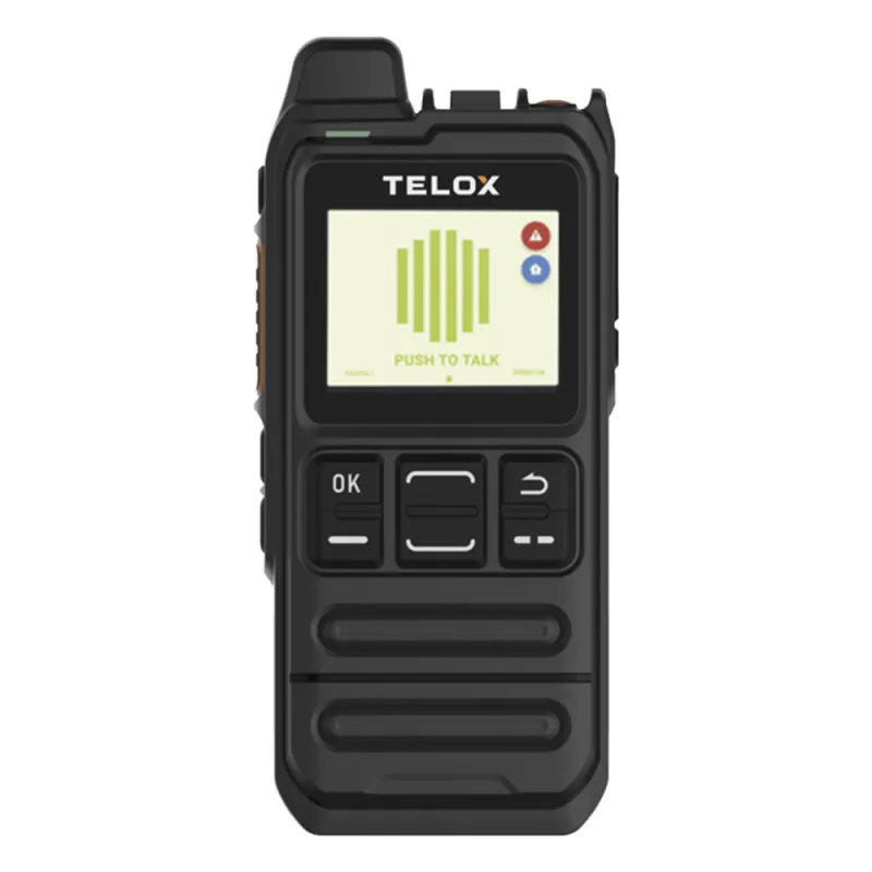 Radio PoC LTE TELOX MT100 / Tamaño de Bolsillo 113 mm / Audio 3W / IP54 / Batería 4000 mAh / Doble SIM LTE Cat.4 / Pantalla 1.77" / Android 8.1 / Compatible TASSTA