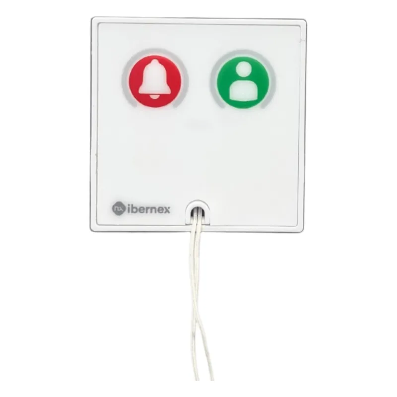 Módulo Asistencial para Hospital de Empotrar IP67 / Material ABS Antimicrobiano / Botón Cancelación / Indicador Luminoso de Alarma y Presencia / RS485 / Compatible Cajas Europeas y Americanas