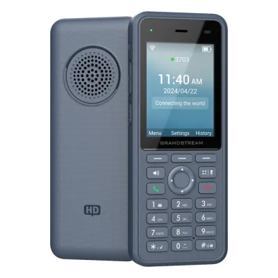 Teléfono IP Wi-Fi Inalámbrico WP836 / Wi-Fi 6 Doble Banda / IP69K Resistente a Exteriores / Batería 3000 mAh / 4 Conferencias / Bluetooth Integrado / USB Tipo C / Compatibilidad con Códec Opus HD