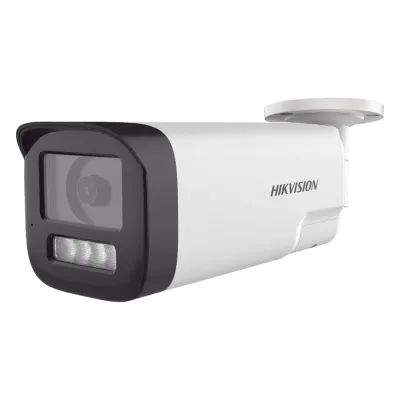 [Audio Bidireccional + Dual Light + ColorVu] Bala TURBOHD 4K (8 Megapixel) / Lente 3.6 mm / 80 mts IR EXIR + 80 mts Luz Blanca / Micrófono y Bocina Integrado / Exterior IP67 / Metal / dWDR