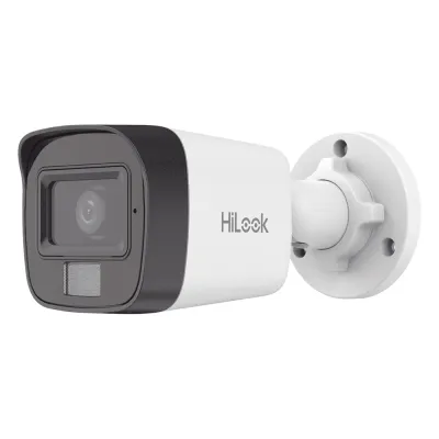 [Dual Light] Bala IP 4 Megapixel / Lente 2.8 mm / Ángulo de visión 104° / 20 mts IR + 15 mts Luz Blanca / Micrófono Integrado / ACUSENSE Lite / Exterior IP67 / H.265+ / PoE / ONVIF / dWDR
