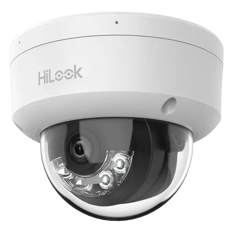[Dual Light] Domo IP de 2 Megapixel (1080p) / Lente 2.8 mm / 20 mts IR + 15 mts Luz Blanca / Micrófono Integrado / ACUSENSE Lite / Uso en interior / PoE / dWDR / H.265+ / ONVIF