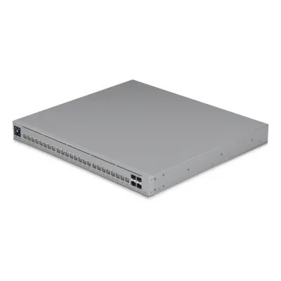 UniFi Switch Pro HD Capa 3, 24 puertos Etherlighting POE++ / (22) puertos 2.5 GbE, (2) puertos 10GbE, todos POE++, (4) puertos 10G SFP+, 600W presupuesto POE