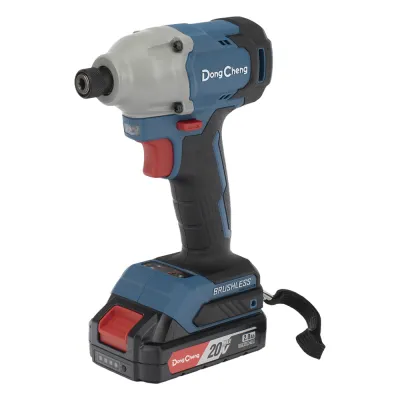 Atornillador de Impacto Inalámbrico 20V / Motor Brushless / Portabrocas Hexagonal 1/4 in / 90-180 Nm Torque / Batería 2.0Ah con Maletín