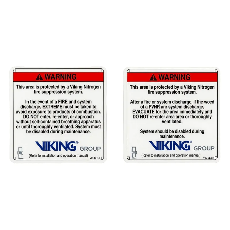 Señalamiento de Advertencia Exterior Nitrogeno | Sistemas de Extinción Oxeo