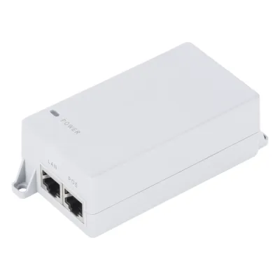 Inyector PoE Pasivo Gigabit de pared para C6x, de Mimosa, Voltaje de salida 24Vcc. 30 W