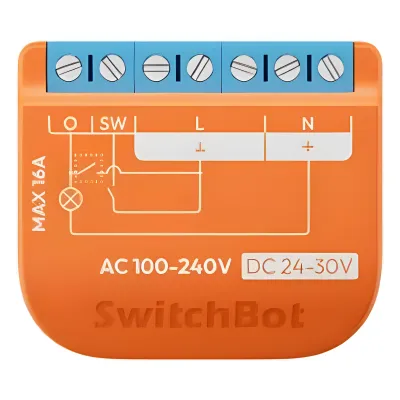 Switch Relevador Inteligente conectividad inalambrica Wifi y BLE / Medición de Consumo / Control de Encendido Apagado / Compatible con asistentes de voz / Dimensiones 42x36x16 mm