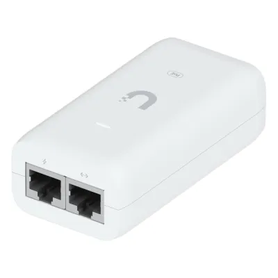 Inyector / Adaptador POE UniFi U-POE (48 VDC, 0.32 A hasta 15W) puerto Gigabit, ideal para equipos UniFi, incluye cable AC