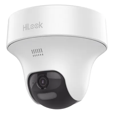 [Audio Bidireccional + Dual Light + ColorVu] PT TURBOHD 3K (5 Megapíxel) / Lente 3.6 mm / 25 mts IR EXIR + 20 mts Luz Blanca / Micrófono y Bocina Integrado / dWDR / Uso Interior / Plástico