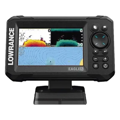 Eagle-5 ecosonda en pantalla horizontal IPS de 5 pulgadas, incluye transductor skimmer 50/200 kHz