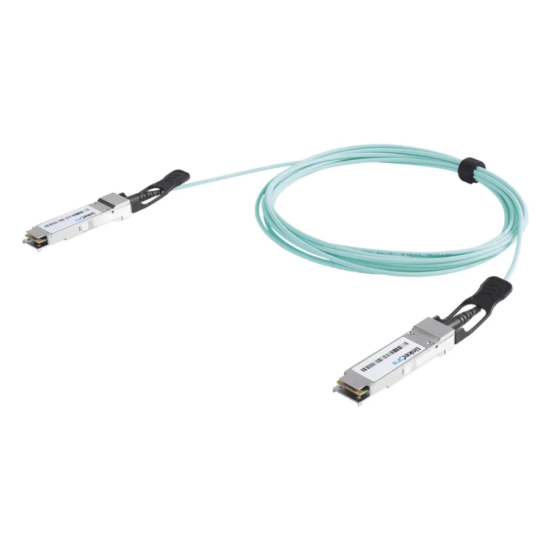 Cable AOC QSFP+ de 40 Gbps a 40 Gbps / Cable de fibra óptica Activo / Longitud: 30 metros
