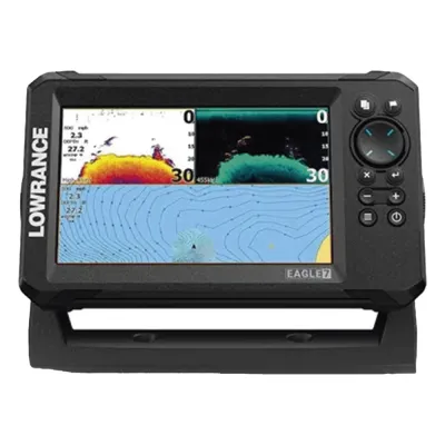 Eagle-7 ecosonda en pantalla horizontal IPS de 7 pulgadas, incluye transductor skimmer 50/200 kHz