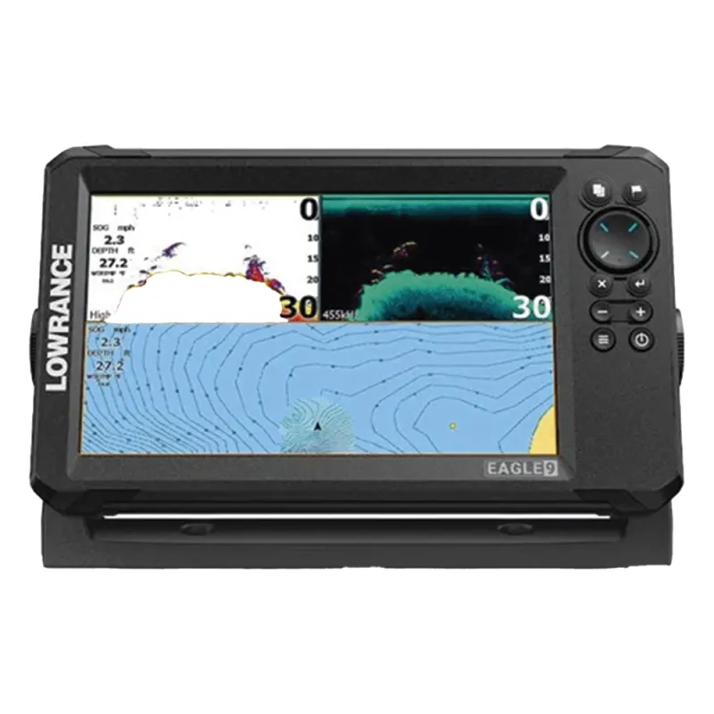 Eagle-9 ecosonda en pantalla horizontal IPS de 9 pulgadas, incluye transductor skimmer 50/200 kHz