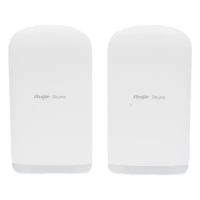 Kit Punto a Punto Ruijie RG-EST350G / Wi-Fi 5 (802.11ac Wave2) 867 Mbps / Antena 16 dBi MIMO 2x2 MU-MIMO / 3 Puertos Gigabit / Alcance 5 km (16,404 ft) / IP55 / Administración Cloud
