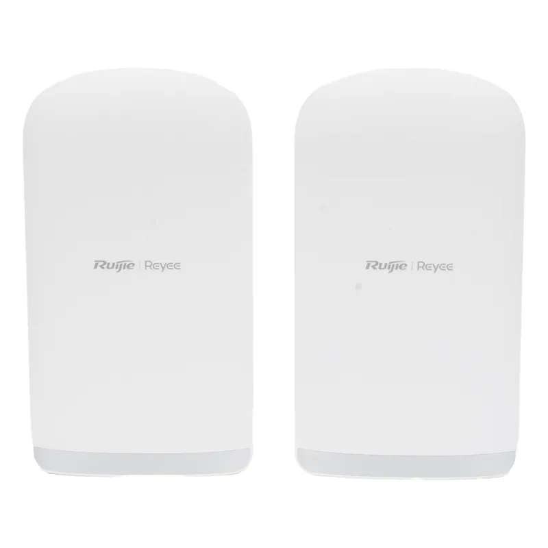 Kit Punto a Punto Ruijie RG-EST350G / Wi-Fi 5 (802.11ac Wave2) 867 Mbps / Antena 16 dBi MIMO 2x2 MU-MIMO / 3 Puertos Gigabit / Alcance 5 km (16,404 ft) / IP55 / Administración Cloud