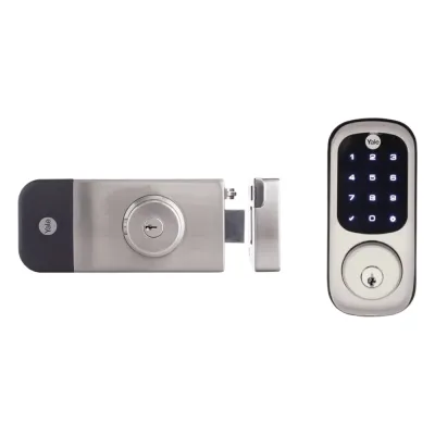 Cerradura Digital para Exteriores / Teclado Digital Táctil / Control Remoto App Yale / Compatible Zigbee-Z Wave Plus / Resistente Intemperie / Hasta 250 Usuarios / Baterías AA